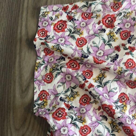 ANTHROPOLOGIE FLORAL SHORT SLEEVE KIMONO CARDIGAN SIZE SMALL - Picture 4 of 5